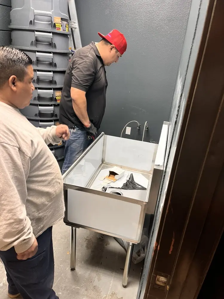 Commercial plumbing and sink installation in Tuscumbia